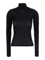 Black Logo Turtle Neck Sweater 1
