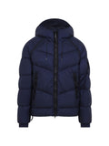 Navy Quilted Hood Jacket 1