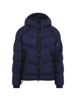 Navy Quilted Hood Jacket 1