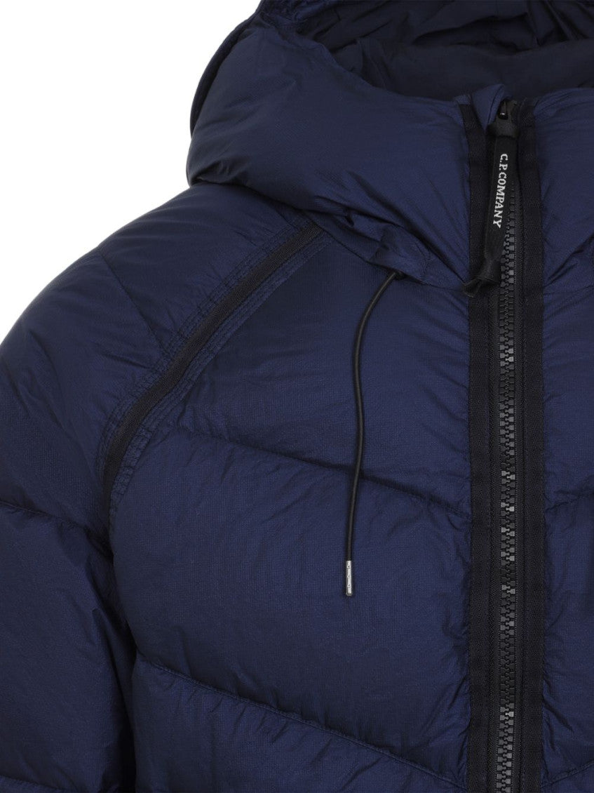 Navy Quilted Hood Jacket 4