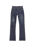 Blue Straight Mid Rise Jeans 1