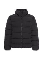 Black Quilted Down Jacket 1