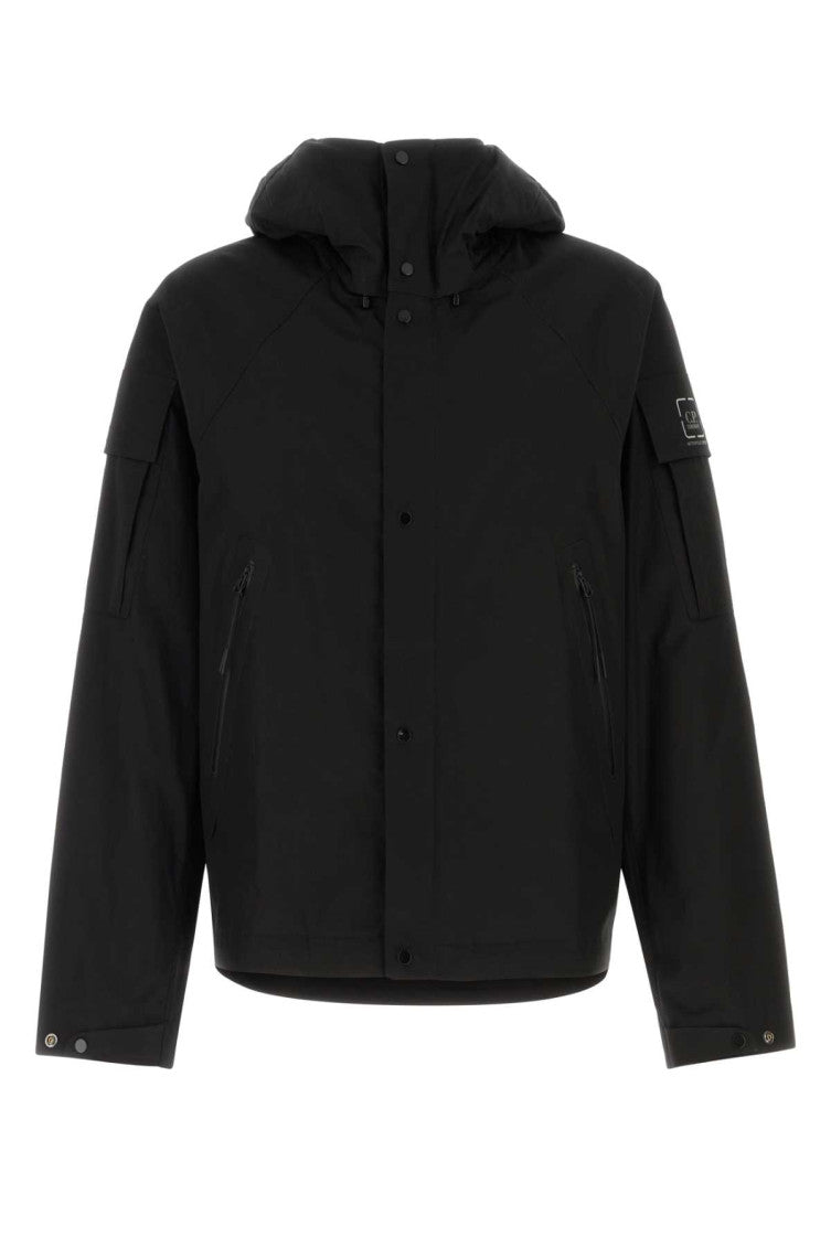 Black Zip-Up Hood Jacket 1