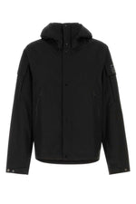 Black Zip-Up Hood Jacket 1