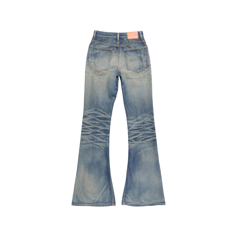 Blue Bootcut High Rise Jeans 2