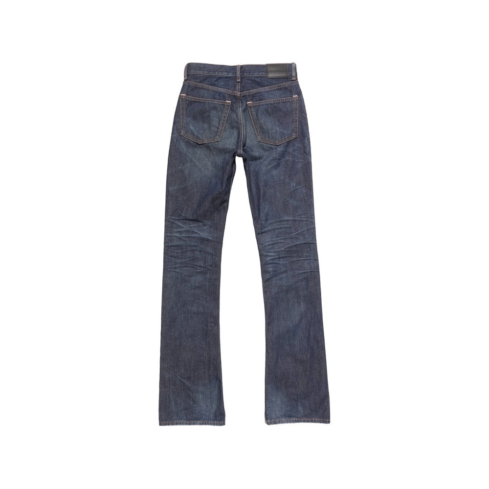 Blue Slim Mid Rise Jeans 2