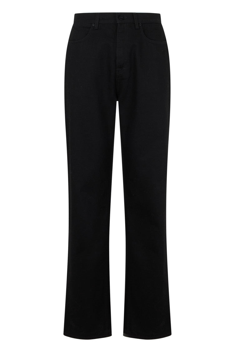 Black Straight High Rise Jeans 1