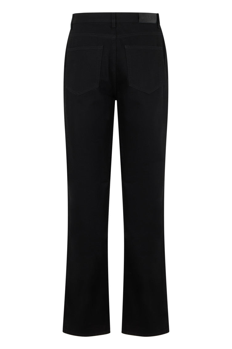 Black Straight High Rise Jeans 2