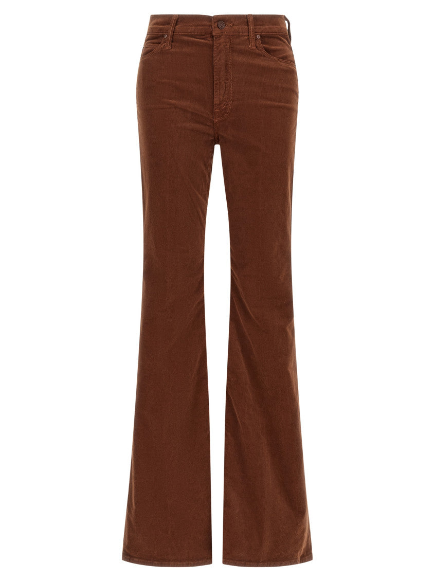 Dark Brown Bootcut Mid Rise Jeans 1