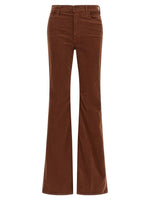 Dark Brown Bootcut Mid Rise Jeans 1