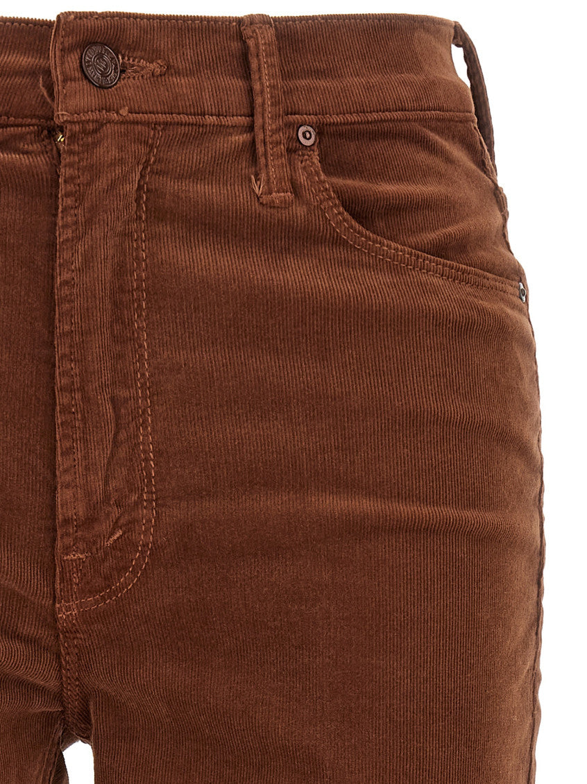 Dark Brown Bootcut Mid Rise Jeans 3