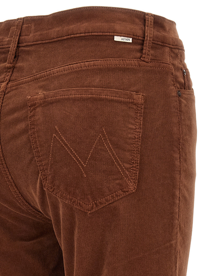 Dark Brown Bootcut Mid Rise Jeans 4