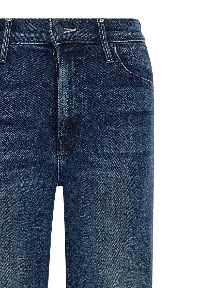 Blue Straight High Rise Jeans 3