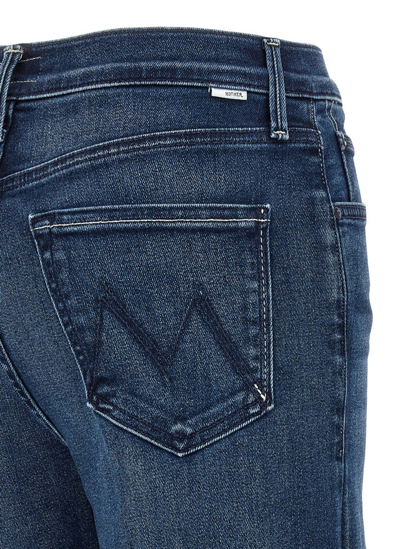 Blue Straight High Rise Jeans 4