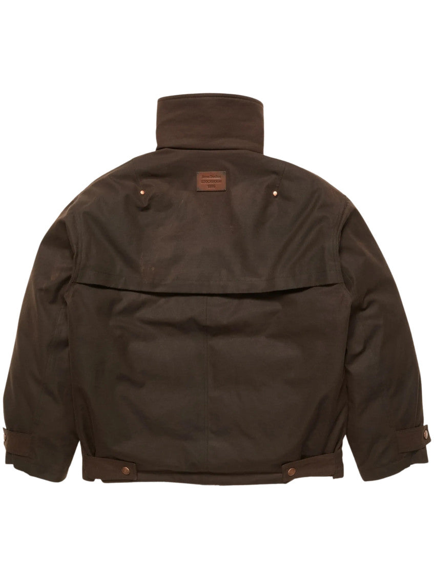 Brown Turtle Neck Jacket 2