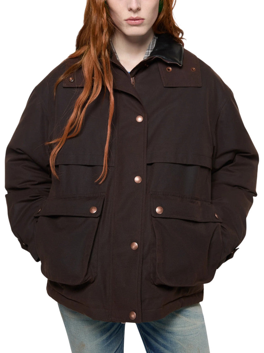 Brown Turtle Neck Jacket 3
