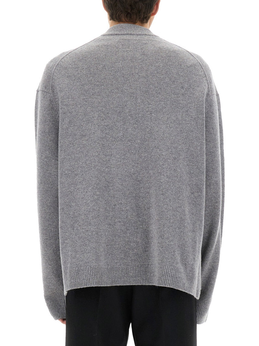 Light Grey V Neck Cardigan 3