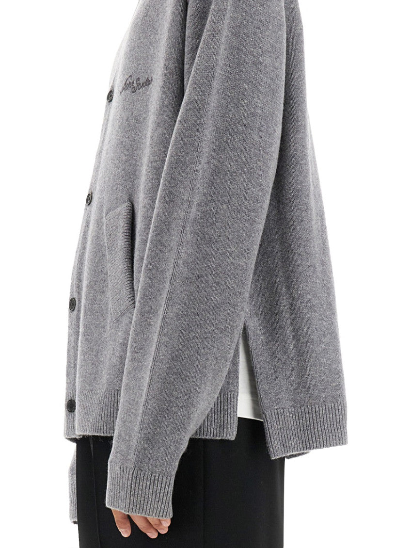 Light Grey V Neck Cardigan 4