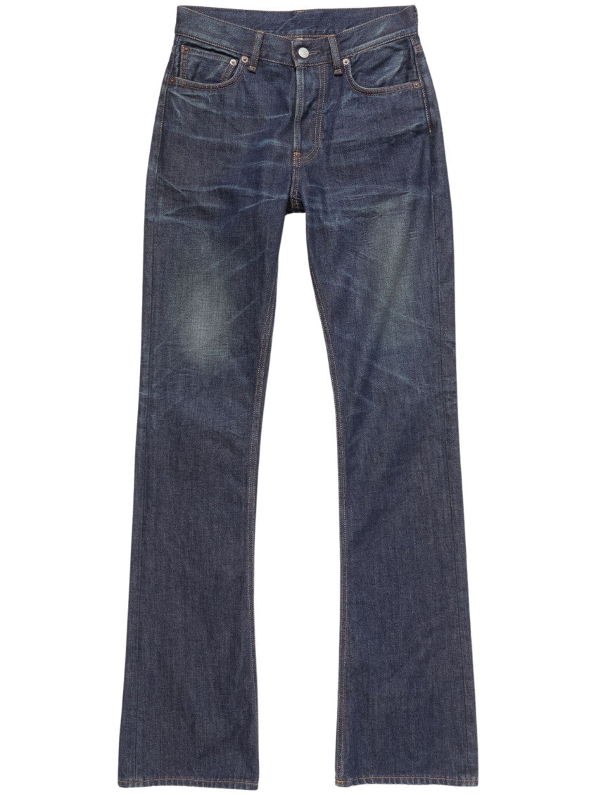 Navy Bootcut Mid Rise Jeans 1