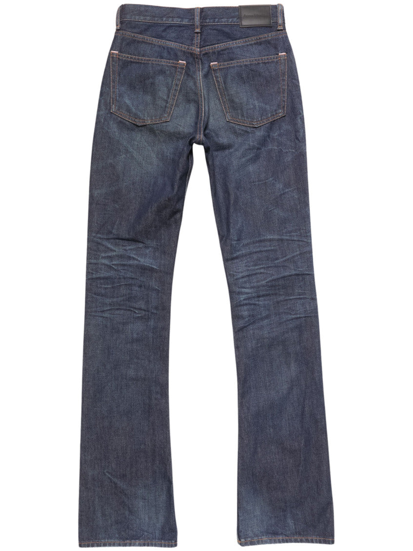 Navy Bootcut Mid Rise Jeans 2