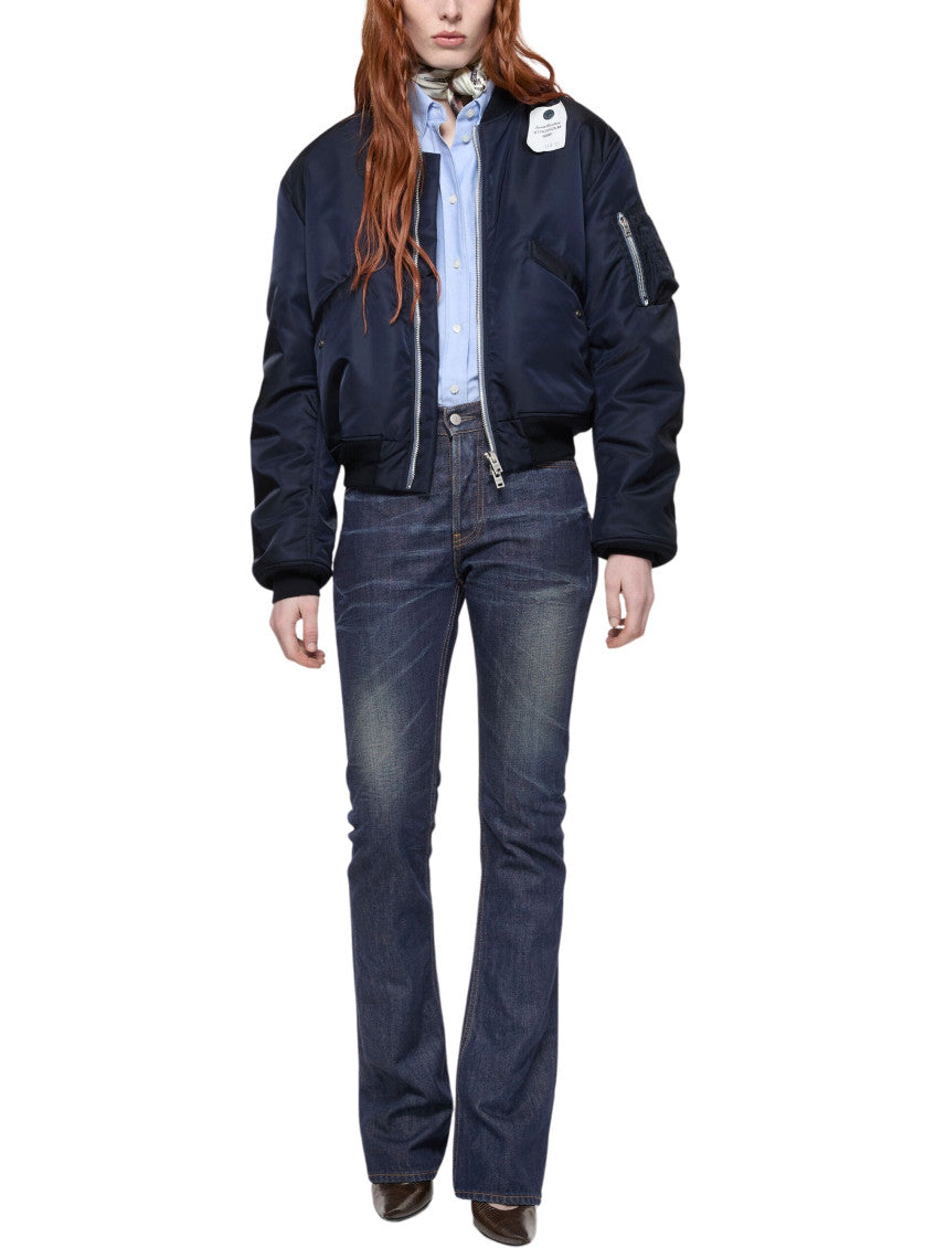 Navy Bootcut Mid Rise Jeans 3