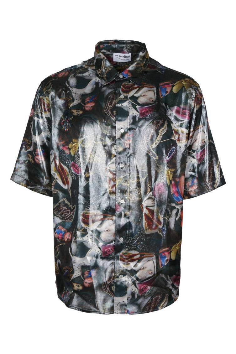 Black Regular Graphic Shirt 1
