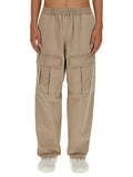 Beige Relaxed Cargo Trousers 1