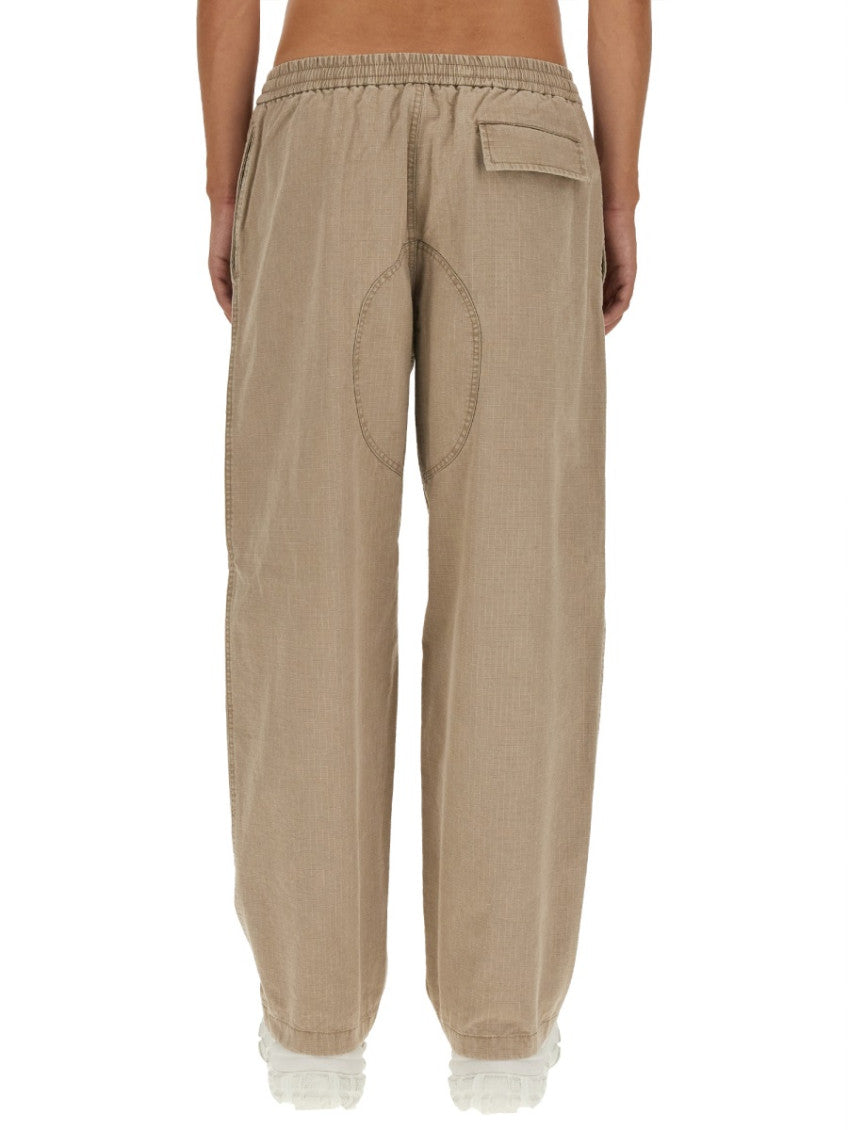 Beige Relaxed Cargo Trousers 4