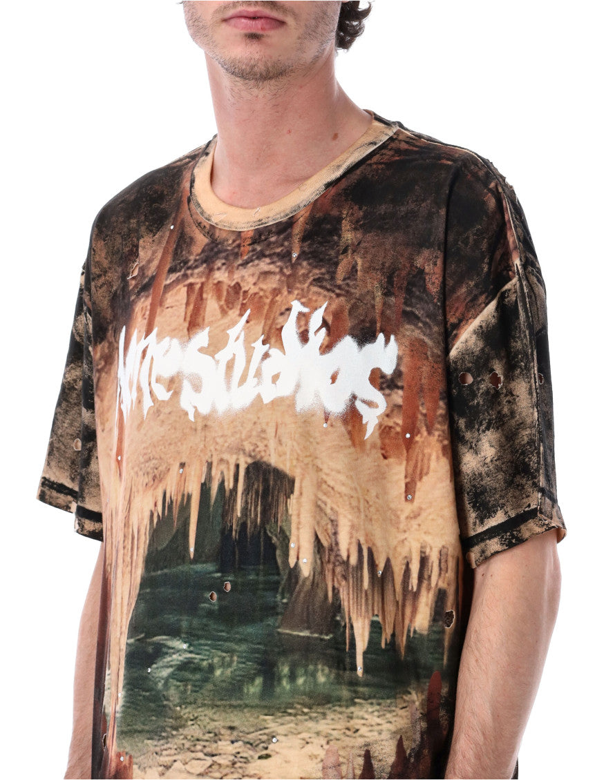 Black Graphic Relaxed T-Shirt 3
