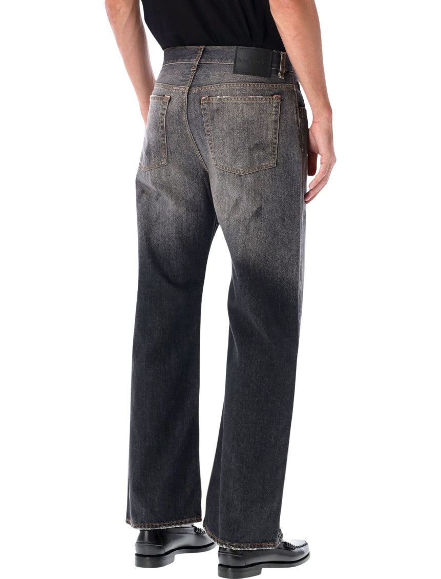 Black Relaxed Mid Rise Jeans 2
