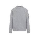 Grey Textured Crew Neck Sweater 1
