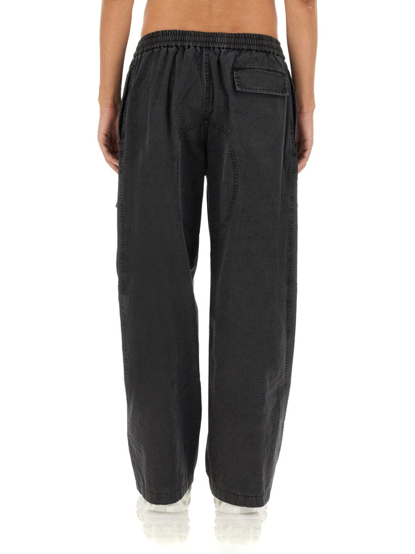 Black Relaxed Cargo Trousers 3