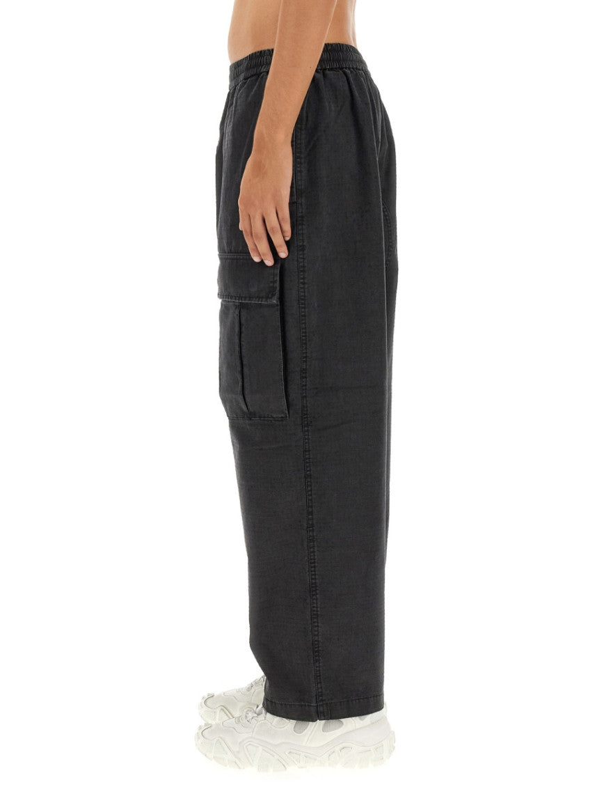 Black Relaxed Cargo Trousers 4