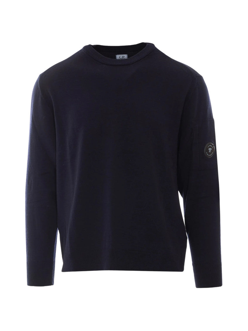 Black Logo Crew Neck Sweater 1