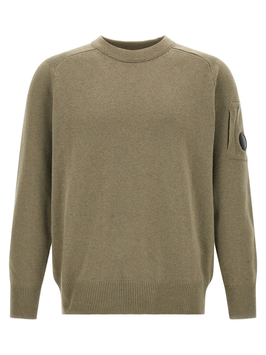 Green Knitted Crew Neck Sweater 1
