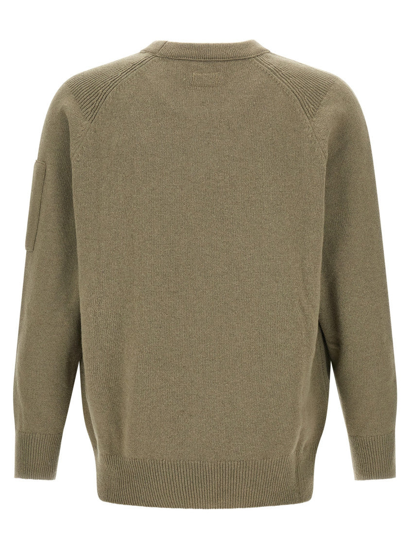 Green Knitted Crew Neck Sweater 2