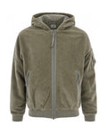 Green Solid Hood Jacket 1