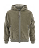 Green Solid Hood Jacket 1