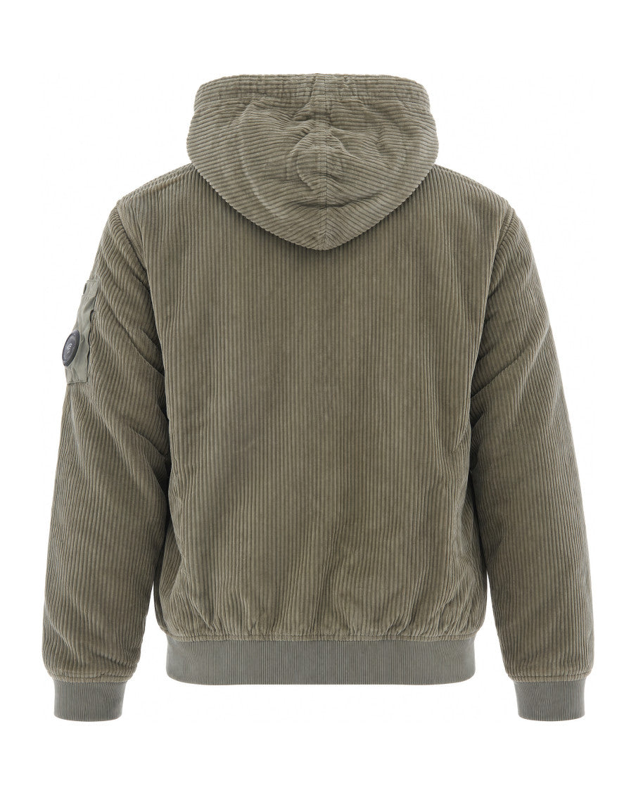 Green Solid Hood Jacket 2