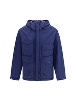 Navy Solid Hood Jacket 1