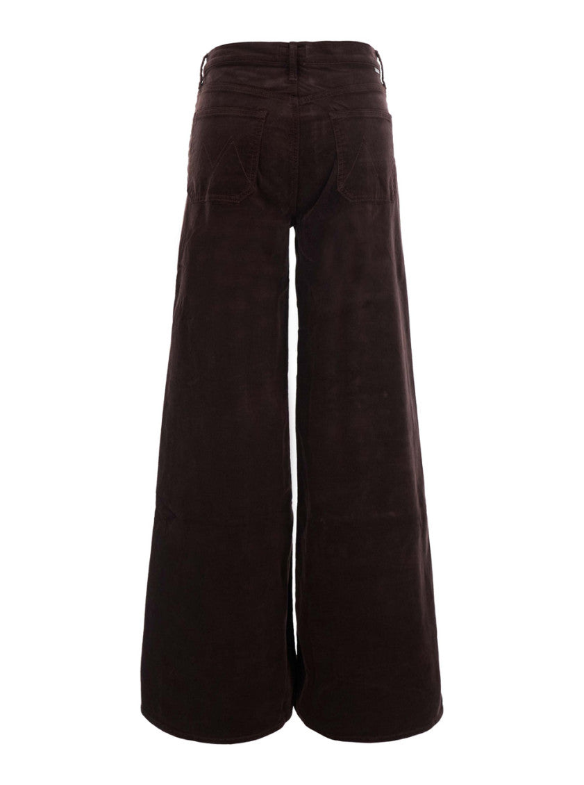 Dark Brown Flared High Rise Jeans 2