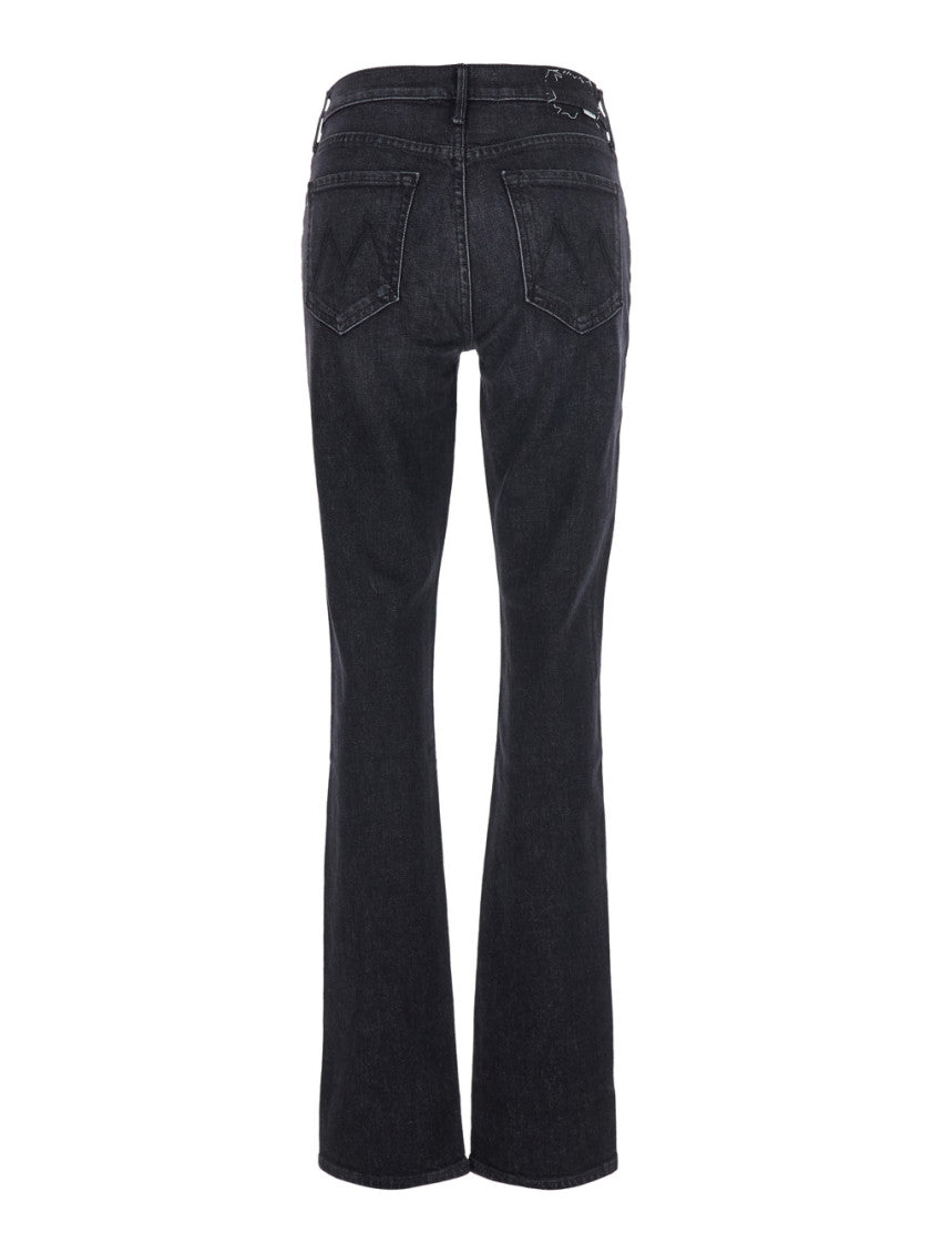 Black Bootcut Mid Rise Jeans 2