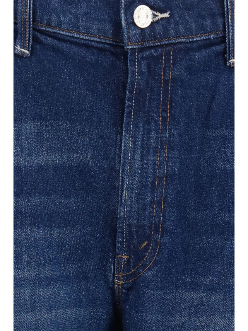 Dark Blue Tapered Low Rise Jeans 3