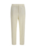 Off White Tailored Flat Front Pant 1