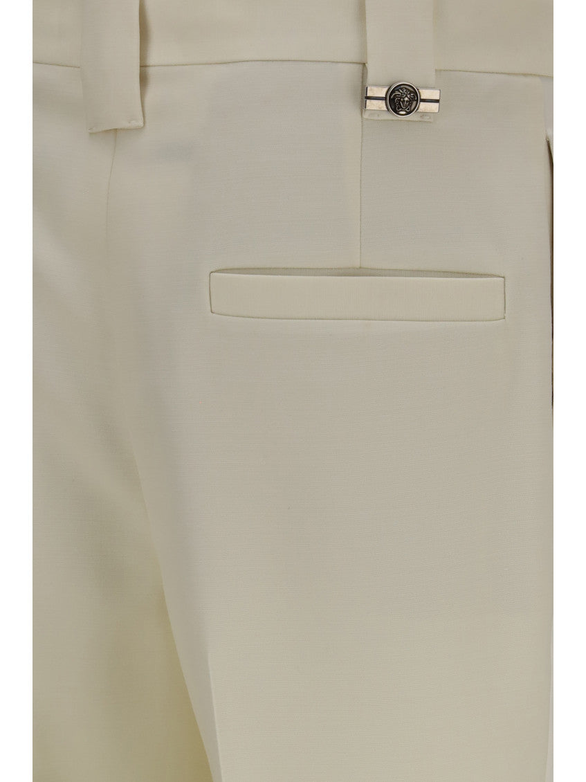 Off White Tailored Flat Front Pant 3