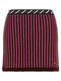 Pink Knitted Slim Skirt 1