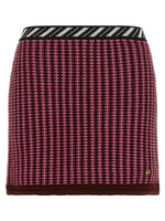 Pink Knitted Slim Skirt 1