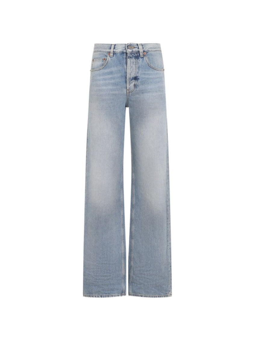 Blue Straight High Rise Jeans 1