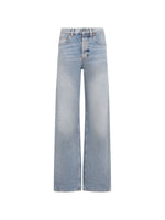 Blue Straight High Rise Jeans 1