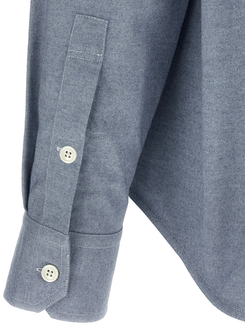 Light Blue '4BAR' flannel shirt 4